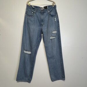Levis Silver Tab 94 Baggy Jeans Womens 32x31‎ Distressed Waist 35"